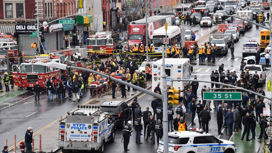 Eyewitness says people in subway car were trying to escape shooter