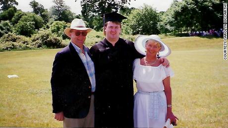 Carolyn McCarthy with her late husband Dennis and their son Kevin. 