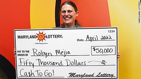 Maryland teacher wins $50,000 after husband buys lottery ticket to cheer her up 