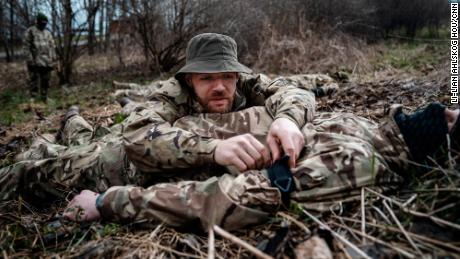 A group of Belarusian dissidents are taught basic survival training skills at the Poland-Ukraine border.  The aspiring volunteer fighters want to join the fight for Ukraine.