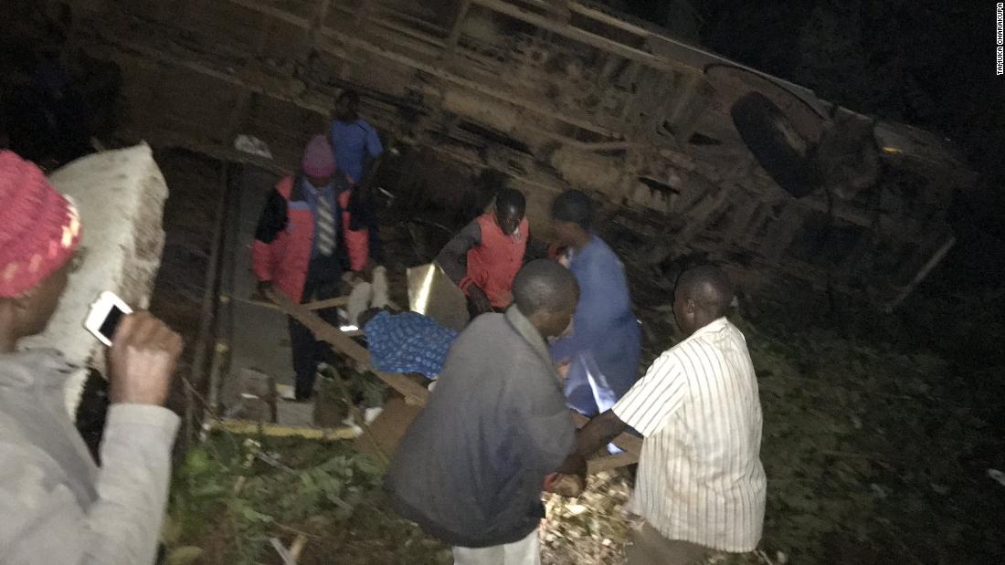 Bus crash in Zimbabwe kills 35 churchgoers