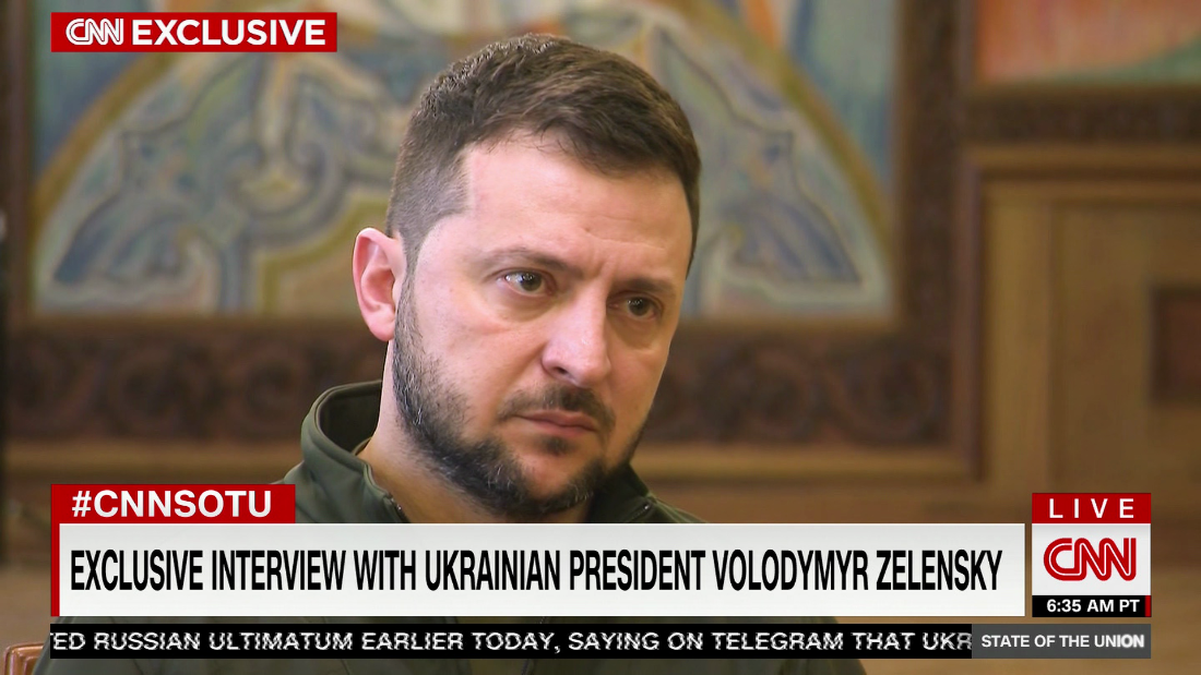 Zelensky rejects calls to give up Donbas area to end war – CNN Video