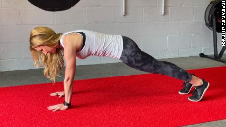 Push-ups strengthen arms, shoulders, back and core.