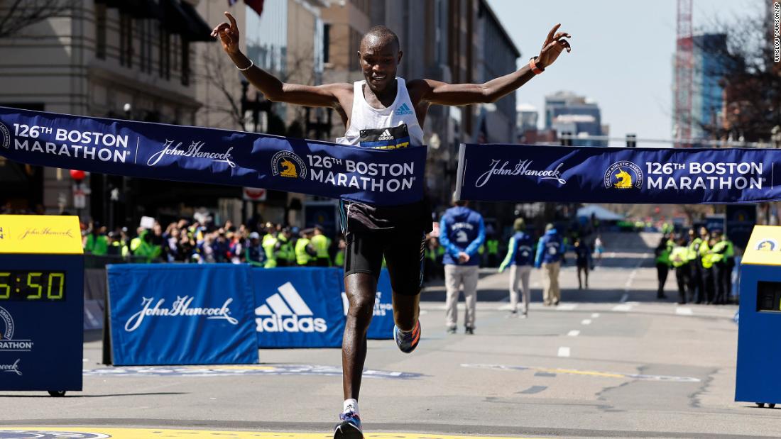 Kenyans dominate Boston Marathon, winning five of six podium spots