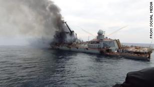 New images appear to show final moments of Russian warship