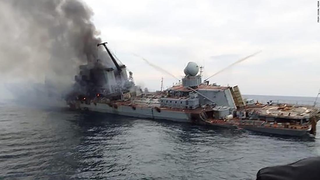The ship was sank after being struck by two Ukrainian cruise missiles in mid April, dealing a blow to the Russian military