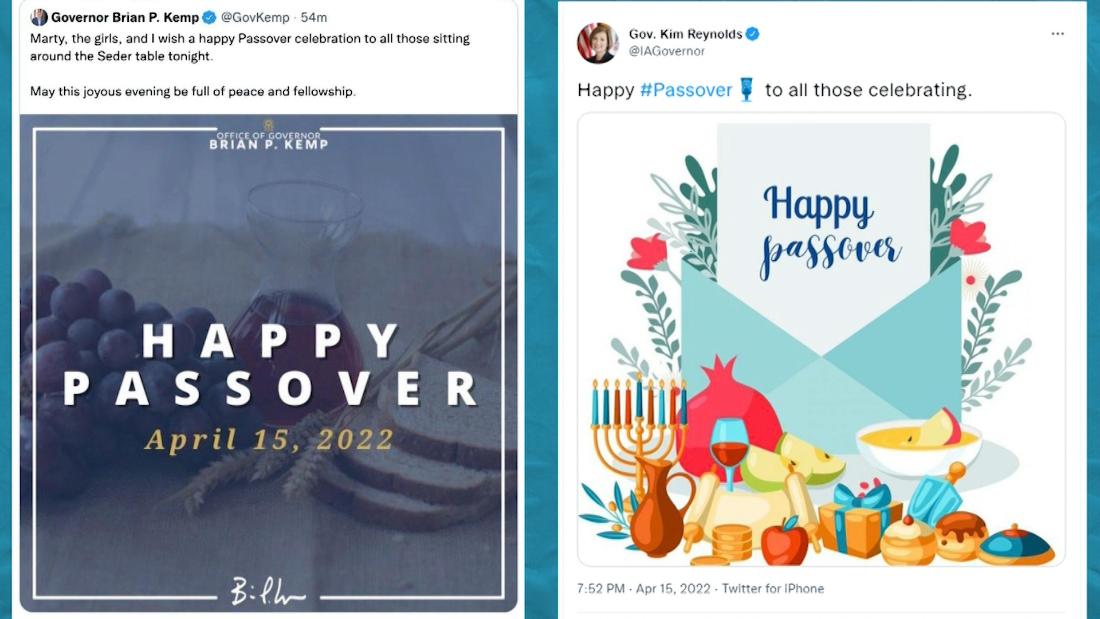 GOP governors tweet and delete wrong images for Passover – CNN Video