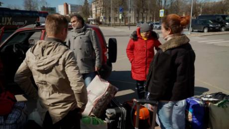 Ukrainians flee Mariupol but can only gain safe passage through Russia