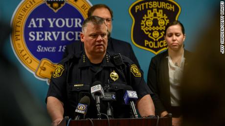 Pittsburgh Police Chief Scott Schubert talked Sunday about the chaos after the shooting.