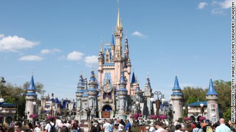  A general view of Cinderella&#39;s Castle at Walt Disney World Resort on March 03, 2022 in Lake Buena Vista, Florida. 