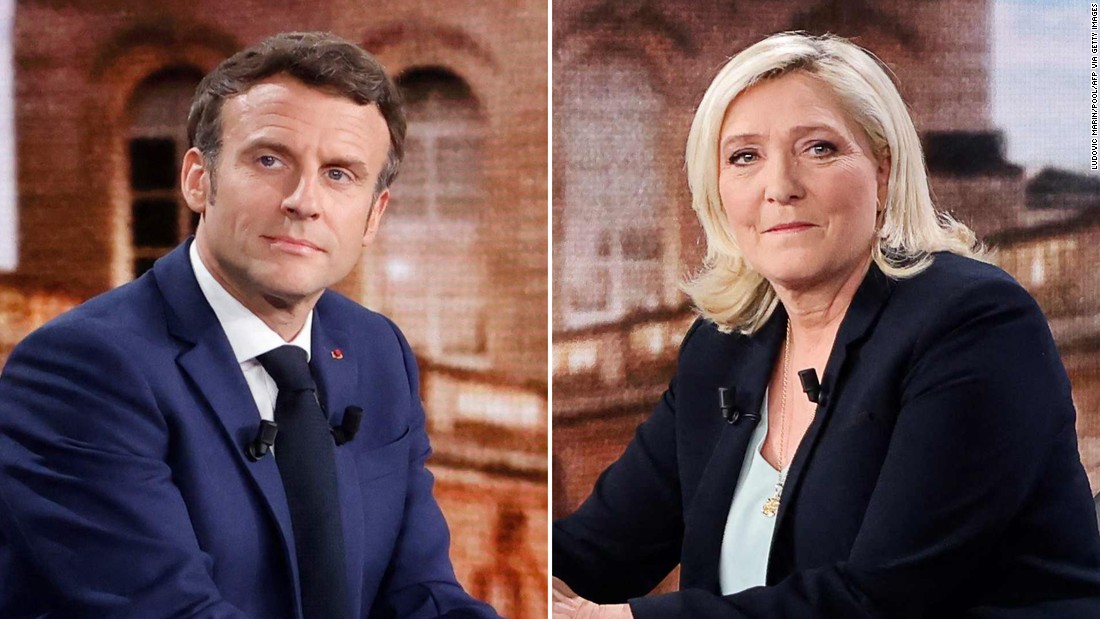 Macron spars with French presidential challenger Le Pen in fiery TV debate – CNN