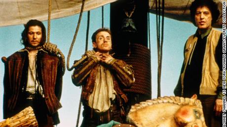 Gary Oldman and Tim Roth with writer/director Tom Stoppard in &quot;Rosenkrantz and Guildenstern Are Dead&quot; 