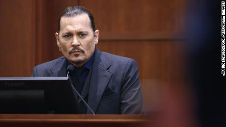 Johnny Depp during testimony on April 21.