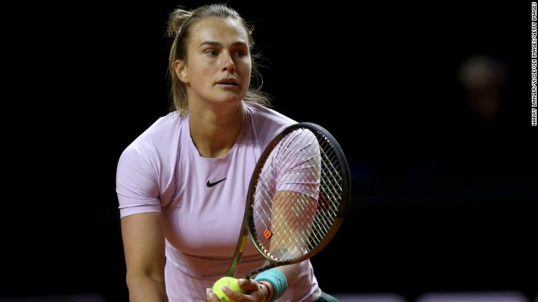 Aryna Sabalenka of Belarus is the highest ranked player in the women&#39;s singles to be affected by the ban.