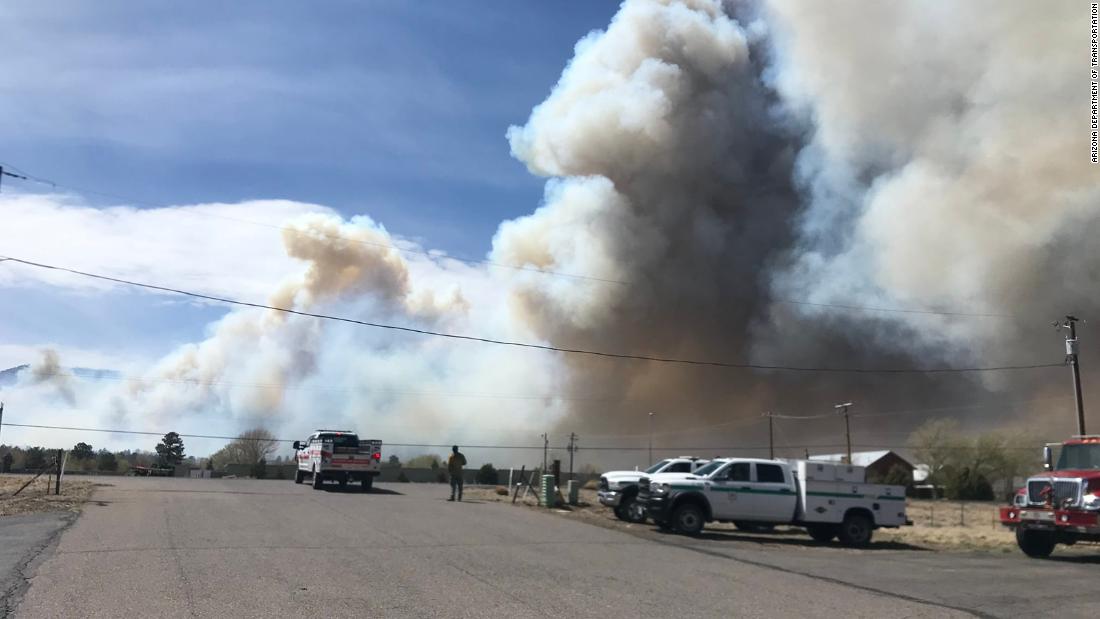 Strong winds dry air propel Tunnel Fire in Northern Arizona – CNN
