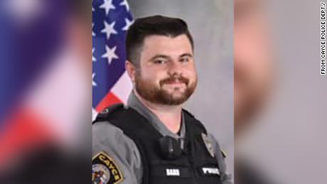 Cayce Police Department Officer Drew Barr was killed in the line of duty Sunday morning. 