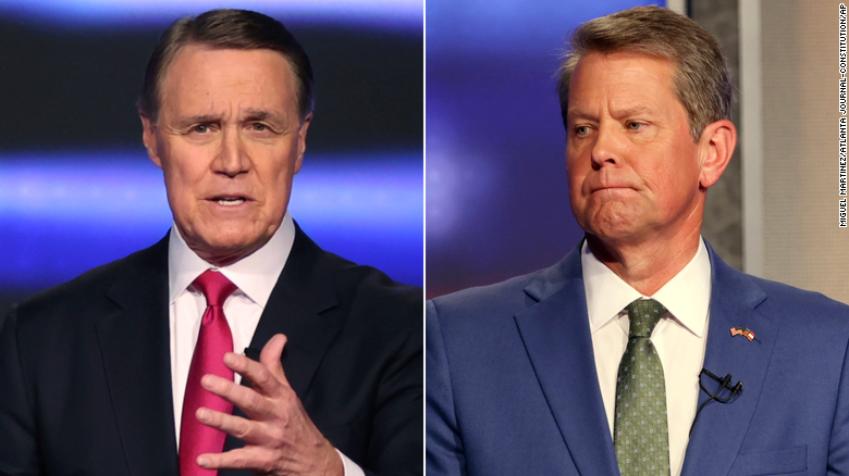 Kemp and Perdue clash over 2020 election results at Georgia GOP governor’s debate