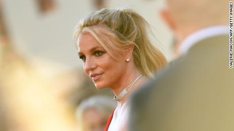 US singer Britney Spears arrives for the premiere of Sony Pictures&#39; &quot;Once Upon a Time... in Hollywood&quot; at the TCL Chinese Theatre in Hollywood, California on July 22, 2019. (Photo by VALERIE MACON / AFP) (Photo by VALERIE MACON/AFP via Getty Images)