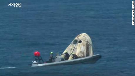 All-private SpaceX astronaut mission splashes down successfully after week of delays