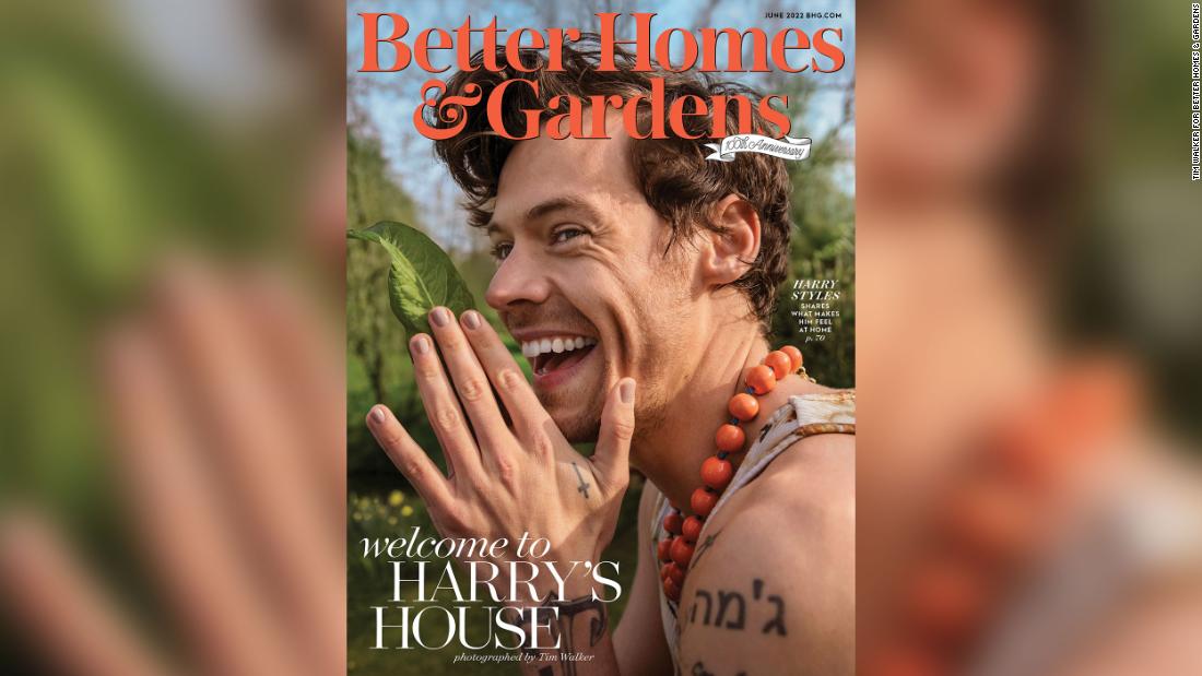 Harry Styles graces the cover of Better Homes & Gardens