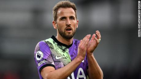 Tottenham Hotspur striker Harry Kane applauds during the Premier League match against Brentford at the Community Stadium in London on April 23, 2022. Like Bowen, Kane took some time to get back on his feet in the Premier League.