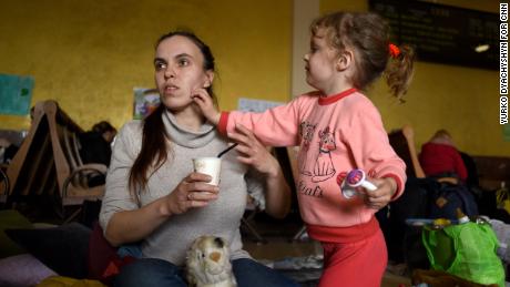 Yana Matiushenkova, 30, fled to Poland but after three weeks there she said she felt depressed and her daughter Arina, 3, kept acting out. They&#39;re returning home to Kamyanske, in the Dnipropetrovsk region, to be with family.