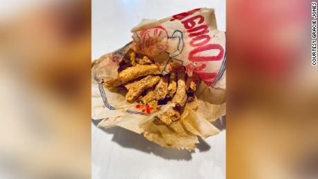 The fries in the bag, which the couple may sell the right buyer.