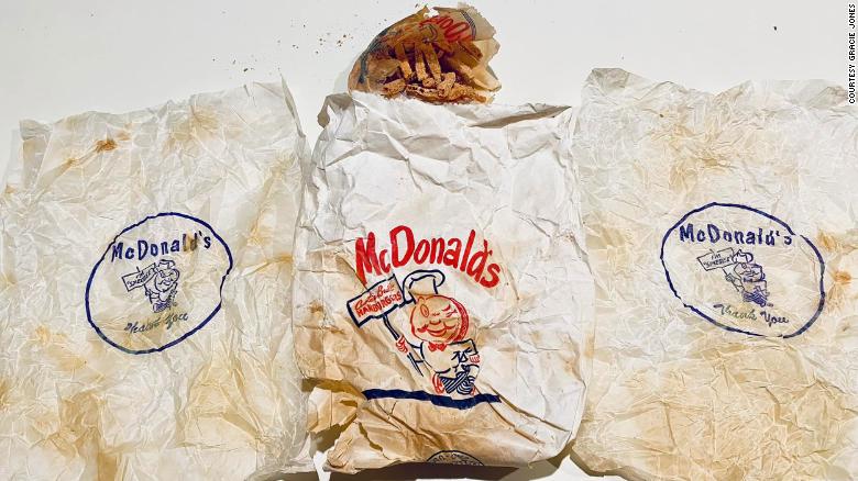 Couple found 1950s McDonald’s bag with french fries inside wall during home renovations