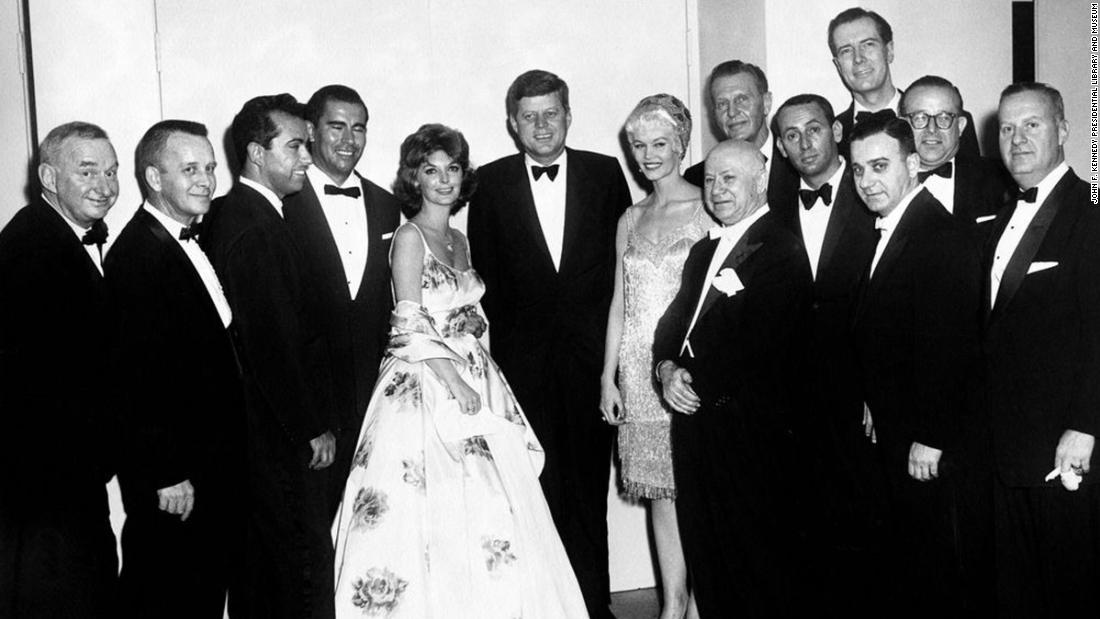 Until 1962, the correspondents&#39; dinner was open to just men. President John F. Kennedy, center, refused to attend until it was opened to women.