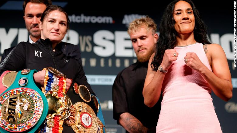 Katie Taylor defeats Amanda Serrano in first boxing match headlined by ...