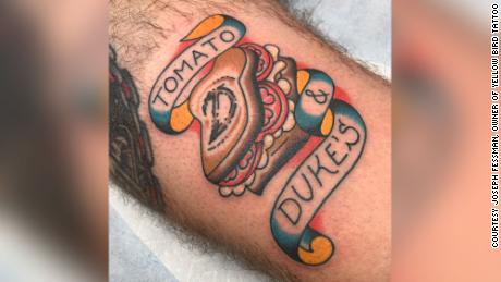 Duke&#39;s Mayonnaise is hoping to become the &quot;most tatttooed mayo brand&quot; through a collaboration with Yellow Bird Tattoo in Virginia. 