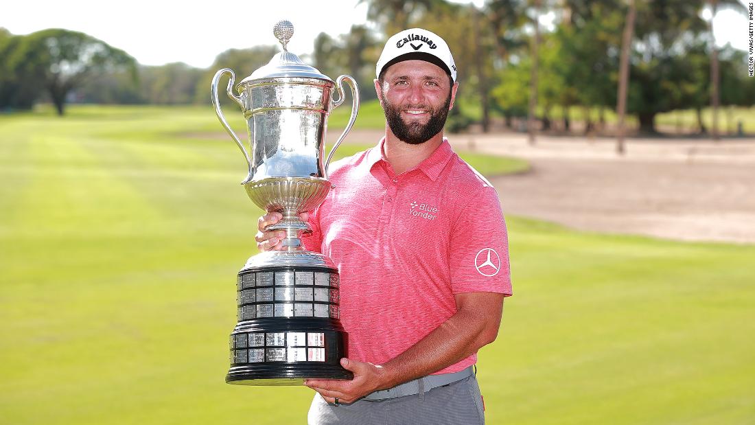 Jon Rahm holds his nerve to win ‘stressful’ Mexico Open after tense finish