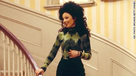 Actor-comedian Fran Drescher is known for her distinctive New York accent. She is shown as Fran Fine in &#39;90s sitcom &quot;The Nanny&quot; in this December 6, 1996, photo.