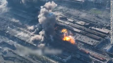 Explosions ripple across Ukrainian steel plant housing civilians