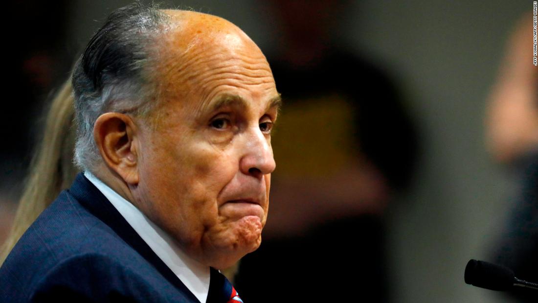 Rudy Giuliani told by prosecutors he is a target in Georgia 2020 presidential election probe - CNN