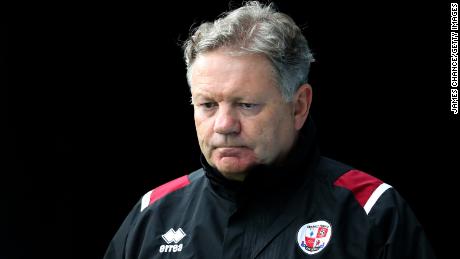 John Yems looks on prior to the EFL Trophy match between Gillingham and Crawley Town at Priestfield Stadium on September 8, 2020.