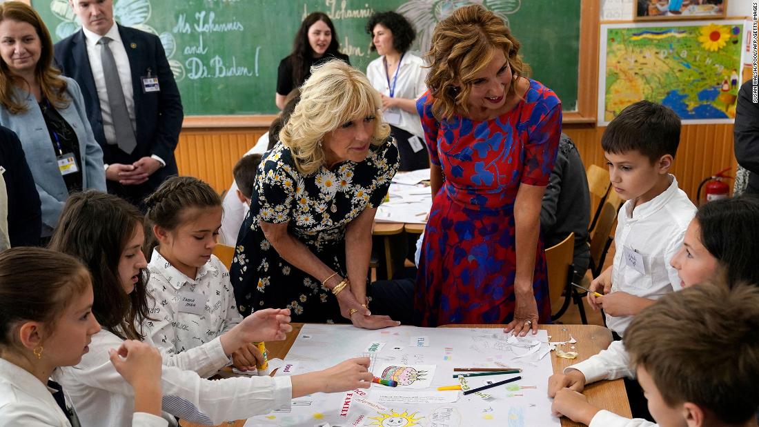 jill-biden-in-romania-hears-firsthand-stories-of-ukrainian-mothers-and-children-fleeing-the-russian-invasion