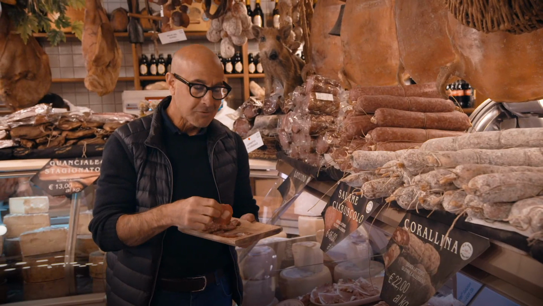 Tucci is stunned by this butcher’s joke – CNN Video