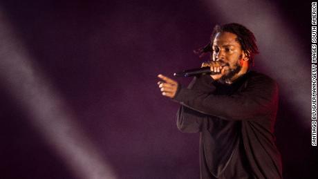 Kendrick Lamar se apresenta no Lollapalooza Buenos Aires 2019 no Hipódromo de San Isidro em 31 de março de 2019 na Argentina. 