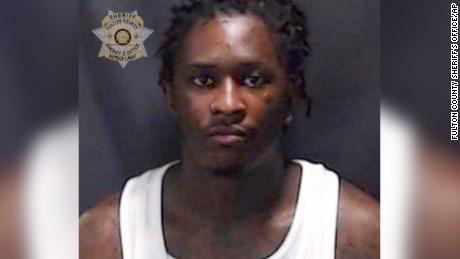 A booking photo of Young Thug, provided by Fulton County Sheriff's Office.
