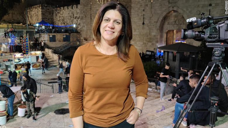 Al Jazeera journalist Shireen Abu Akleh was shot and killed in the West Bank Wednesday, the network said. 
Bureau chief Waleed Al Omari wept on air as he announced the news.