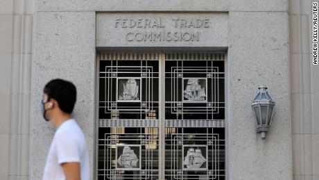 Signage is seen at the Federal Trade Commission headquarters in Washington, D.C., U.S., August 29, 2020. REUTERS/Andrew Kelly