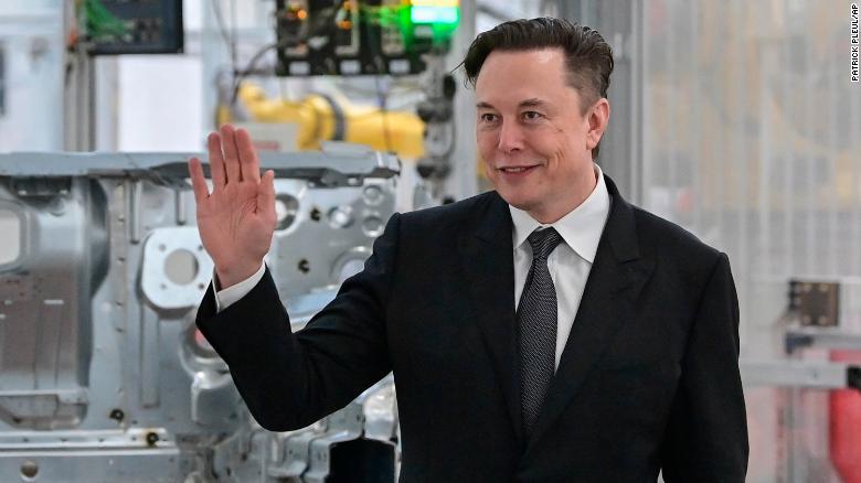 FILE - Tesla CEO Elon Musk attends the opening of the Tesla factory Berlin Brandenburg in Gruenheide, Germany, Tuesday, March 22, 2022. Shares of Tesla and Twitter have tumbled this week as investors deal with the fallout and potential legal issues surrounding Tesla CEO Musk and his $44 billion bid to buy the social media platform. Of the two, Musk's electric vehicle company has fared worse, with its stock down almost 16% so far this week to $728. (Patrick Pleul/Pool via AP, File)