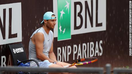 Nadal says he's in pain during practice sessions.