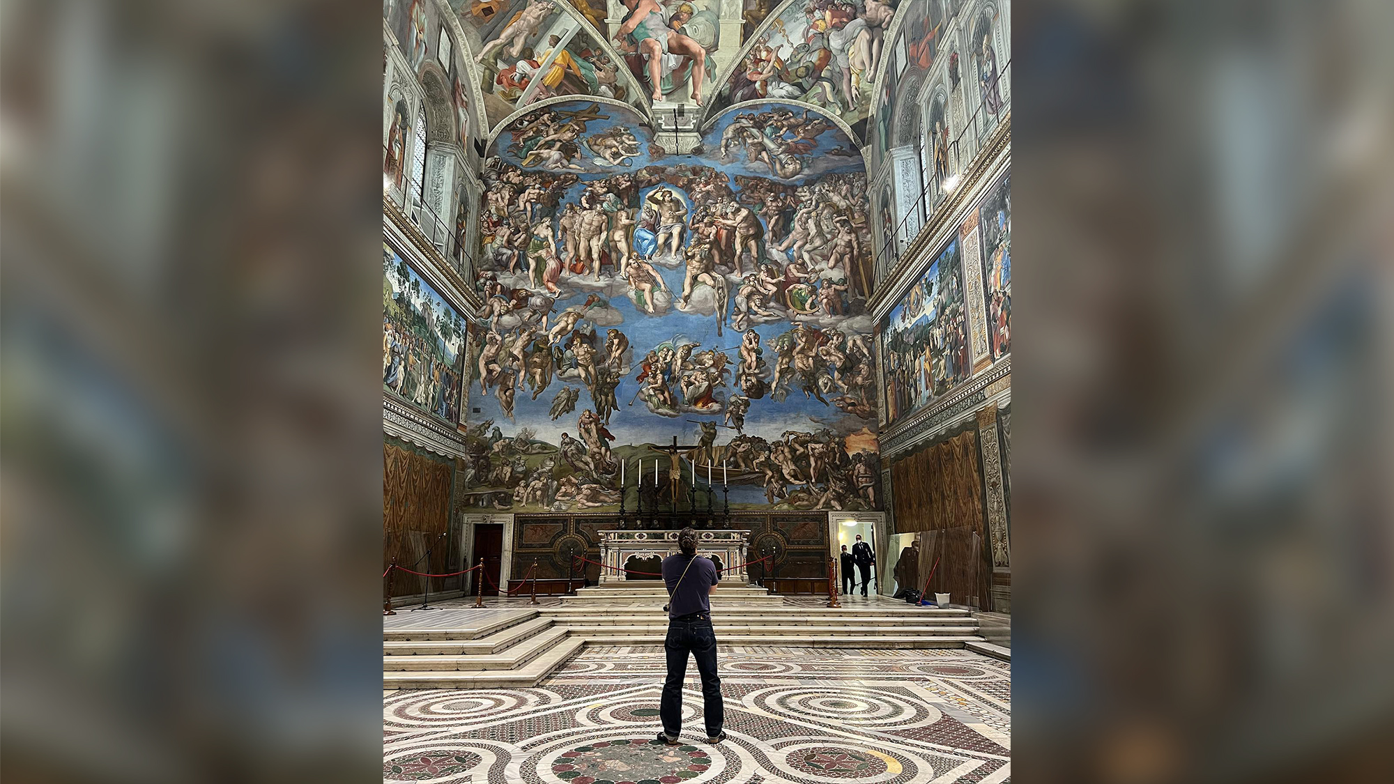 Jason Momoa apologizes after taking photos in the Sistine Chapel