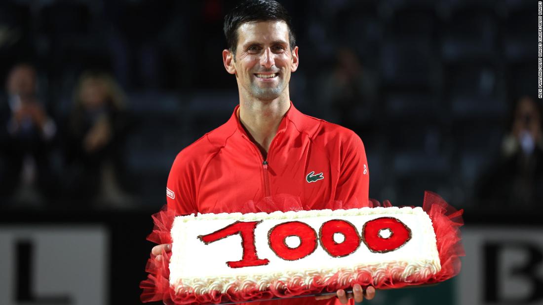 Novak Djokovic vince la sua millesima partita dell’ATP Tour vincendo le semifinali degli Open d’Italia