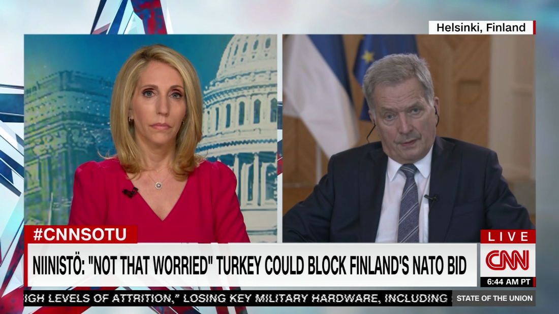 Finland’s president ‘not worried’ Turkey will block his country’s NATO bid – CNN Video