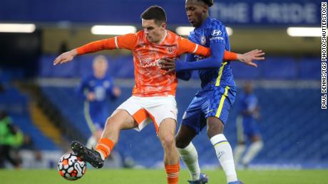 Jake Daniels has recently broken into the first team at Blackpool, a club in English football&#39;s second tier. 
