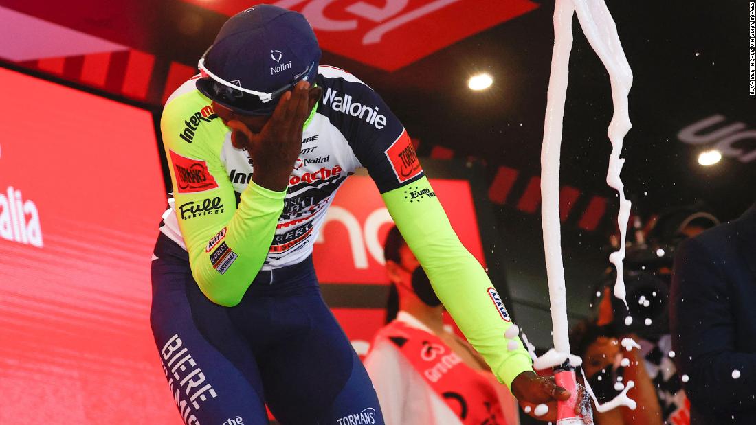 Biniam Girmay made history at the Giro d'Italia before a freak eye injury forced him to retire from the race