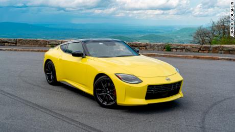 The new Nissan Z&#39;s nose is reminiscent of the original 240Z.